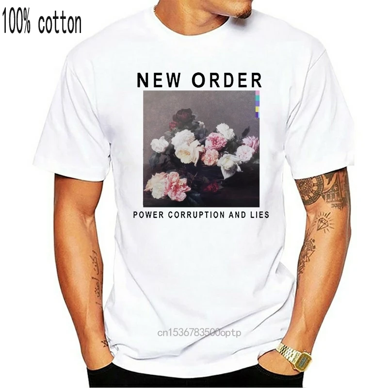 Man Clothing New NEW ORDER Power Corruption And Lies White Black T-shirt Shirts Tee XS-2Xl