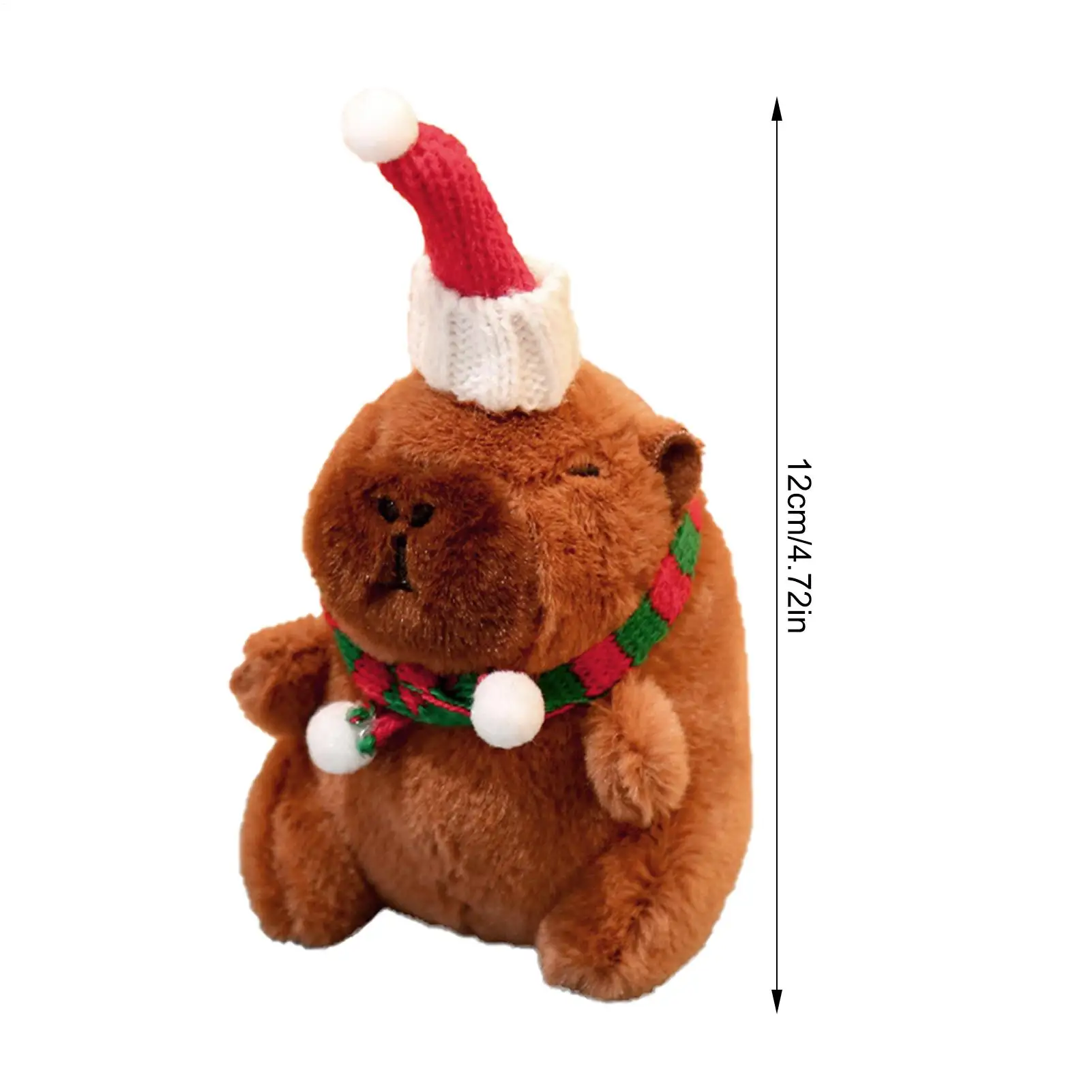 พวงกุญแจตุ๊กตาคาปิบาร่าน่ารัก การ์ตูนพวงกุญแจของเล่น ตุ๊กตาคาปิบาร่าน่ารักสำหรับคริสต์มาส ของขวัญวันเกิดสำหรับผู้ใหญ่และเด็ก รางวัลในห้องเรียน ของแจก