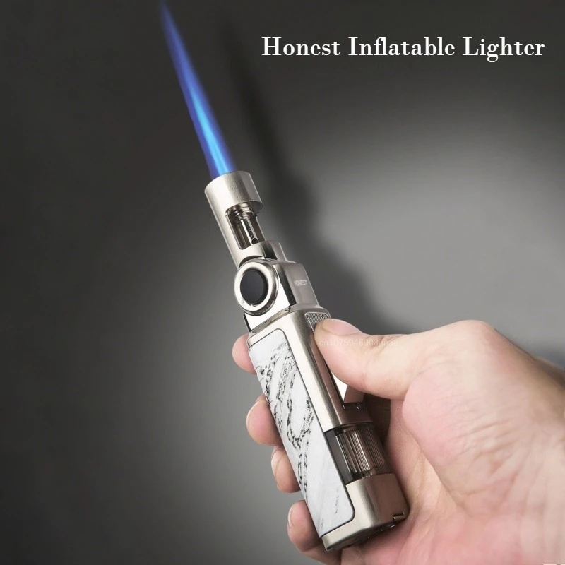 New Honest Windproof Inflatable Lighter Flame Direct Multi functional Metal Igniter Cigar Specific Portable Cigar Clipper - Image 4