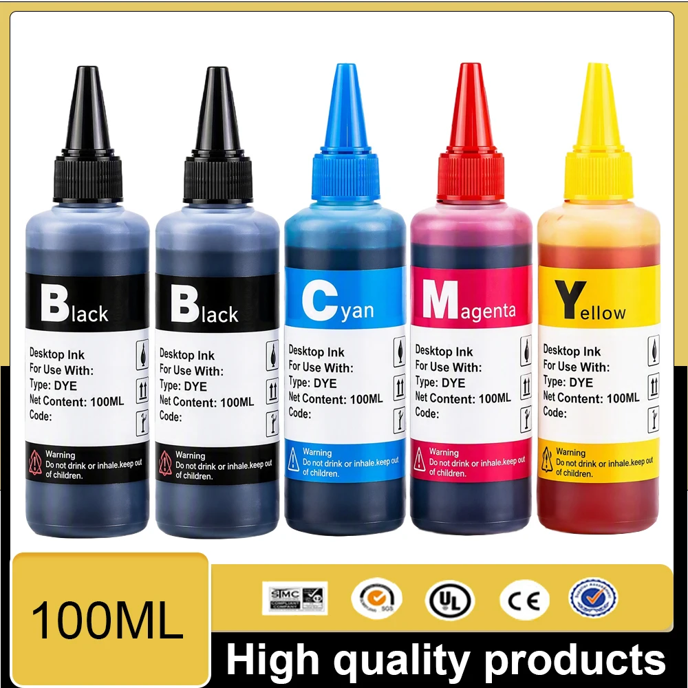 Refill Dye Ink Kit For Canon PG545XL CL546XL PG 540 CL 541 PIXMA MG3250 MG3255 MG3550 MG4100 MG4150 MG4200 MG4250 Printer