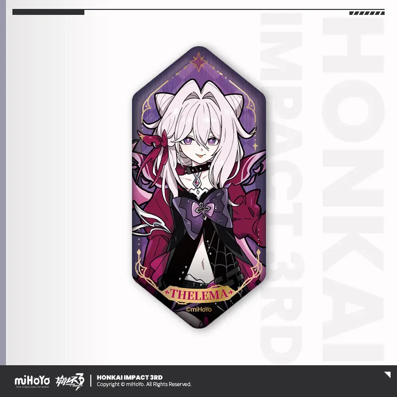 Honkai Impact 3rd II Official Merch miHoYo Original Authentic QS Theme Series Badge Thelema Lantern Baiji Songque Prezenty urodzinowe