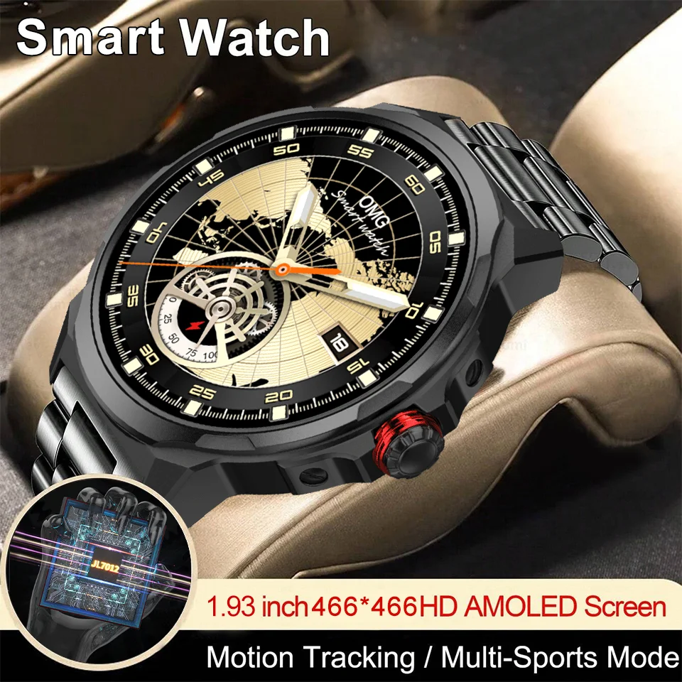 

[Новинка 2026] Умные часы SK50 NFC с AMOLED-дисплеем 1,93 дюйма Ultra HD, голосовыми вызовами, 100+ спортивными режимами, круглосуточным мониторингом здоровья