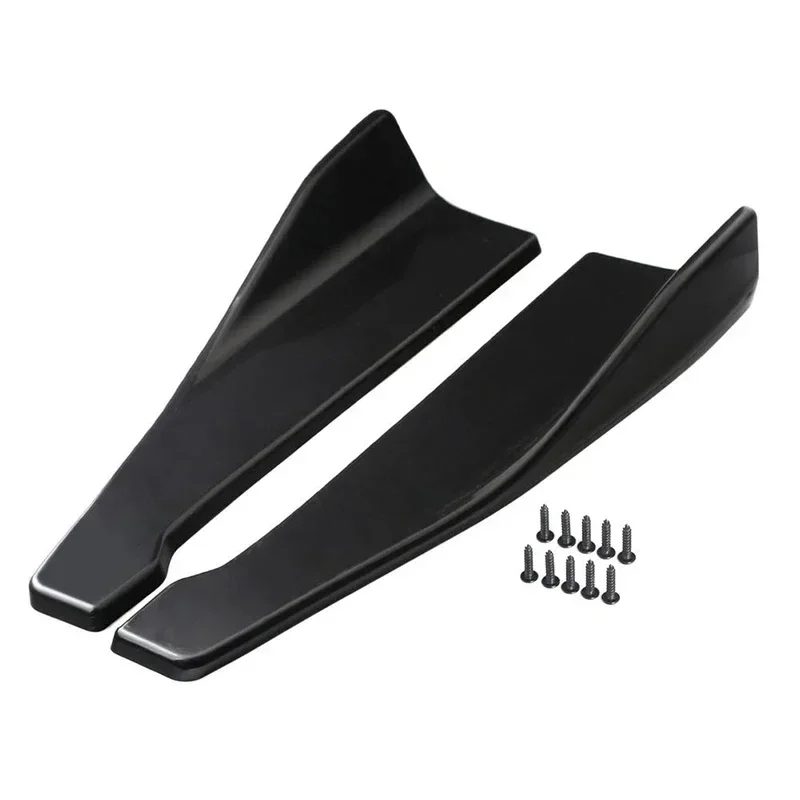 48cm For Audi A6 A4 A3 RS3 RS4 RS5 RS6 Universal Rear Bumper Canard Splitter Side Skirt Extension Body Kit Car Accessories