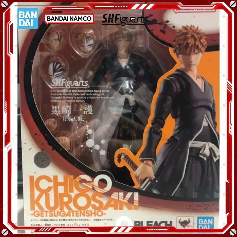 

Оригинальная коробка Bandai SHF BLEACH ICHIGO KUROSAKI Getsuga Tensho: готовая модель-фигурка, полный набор для сборки, аниме-фигурка, игрушка, подарок для детей.