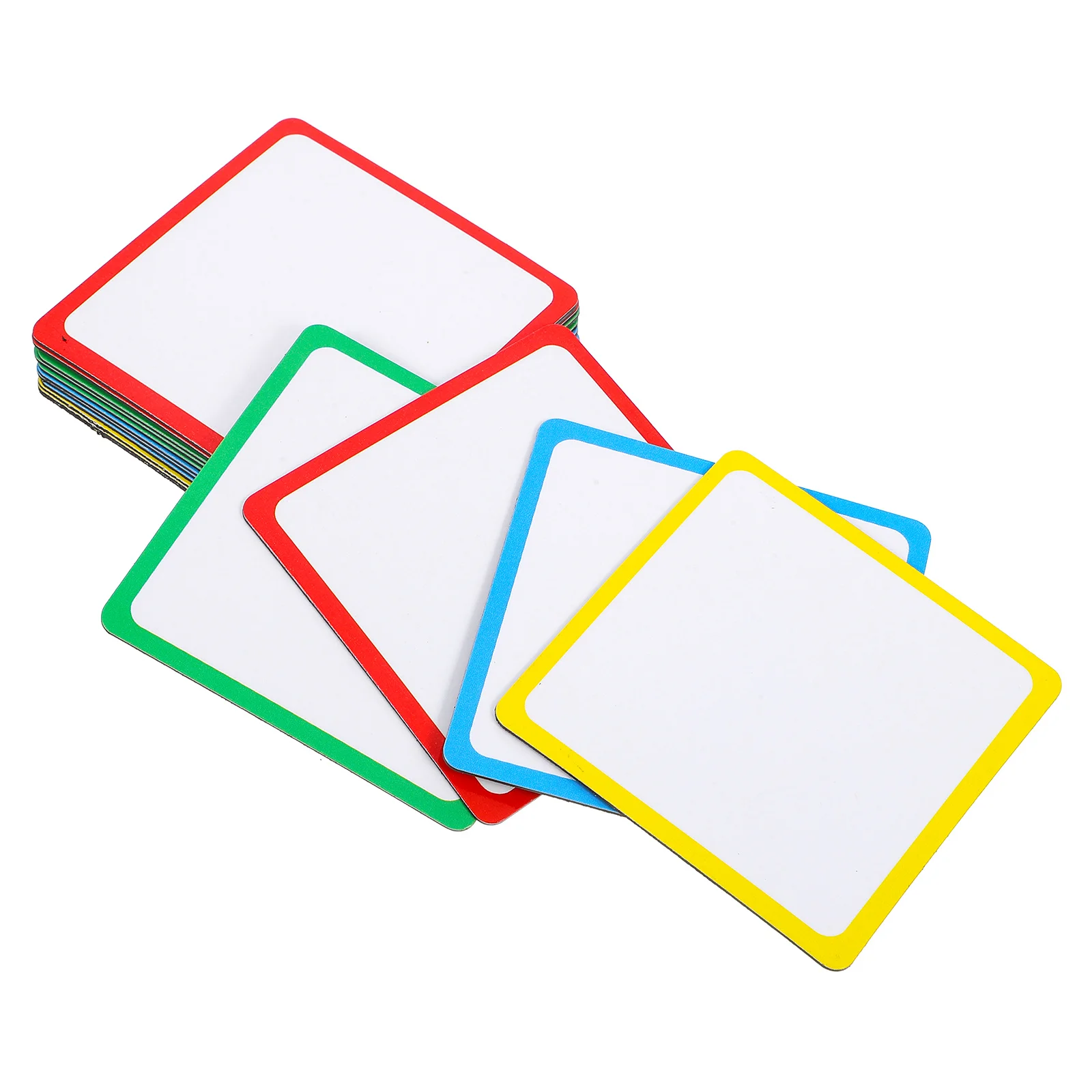 16Pcs Magnetic Dry Erase Paper Blank Cards Square Design for Classroom Office Labeling Magnetic Whiteboard Labels