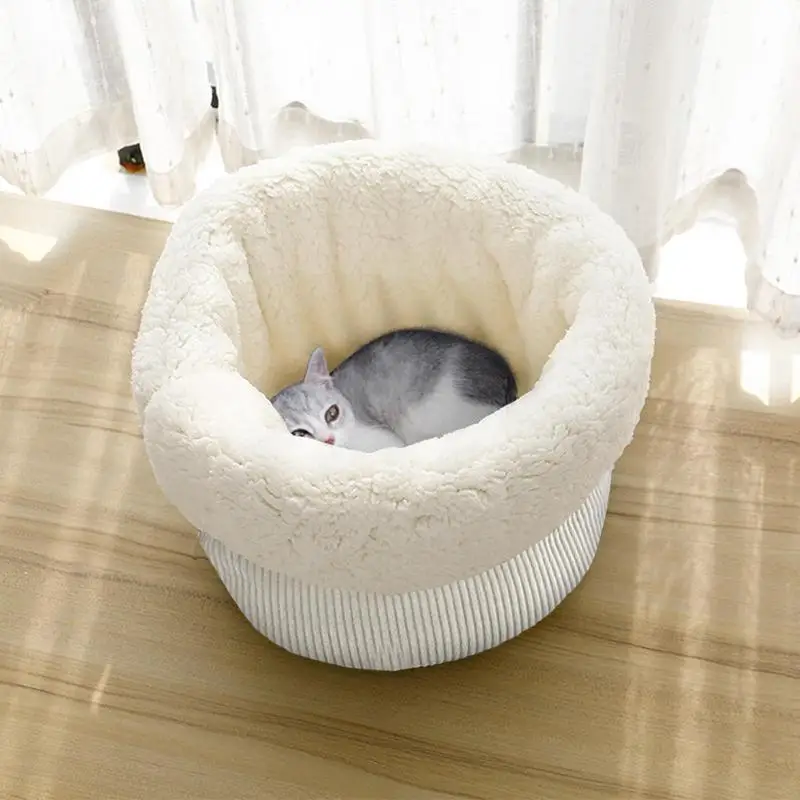 Cat Sleeping Bag Cat Bed Cat Nest Small Dog Bed Cat Sack Kitten Bed Cat Cave Cozy Pet Nest Warm Pad Soft Bed For Indoor Puppy