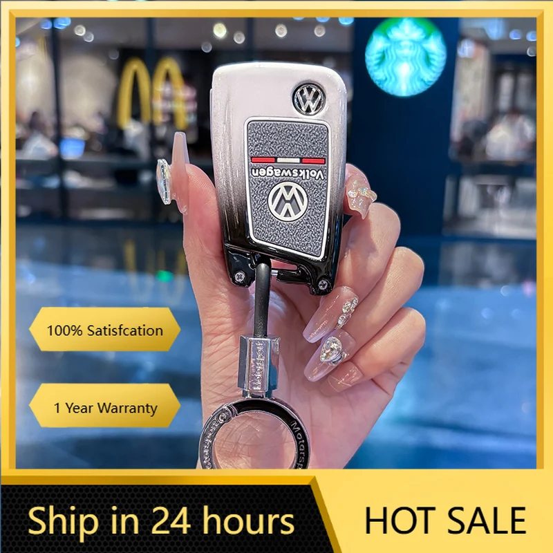 

Крышки ступицы, автомобильный откидной чехол для ключа, чехол для VW Volkswagen Golf 7 MK7 Tiguan MK2 для Seat Ateca Leon FR 2 Ibiza, удаленный брелок Ac