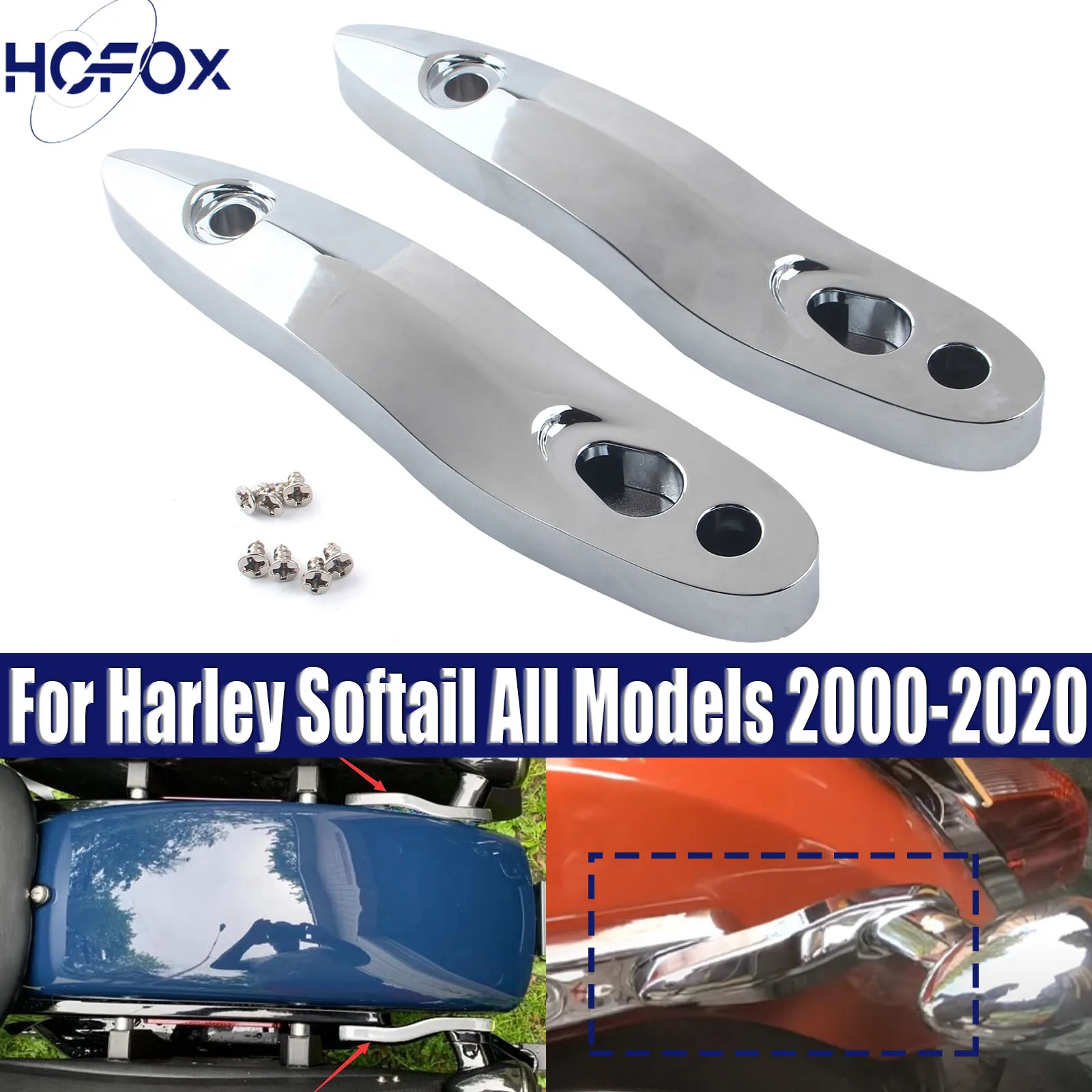 

For Harley Softail All Models 2000-2020 plastic Motorcycle Rear Turn Signal Extension Bracket Relocation Kit