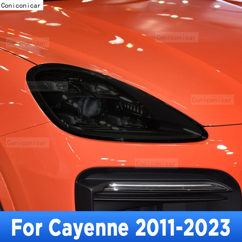 

Для автомобильной фары Cayenne 2011-2023, передняя фара с защитой от царапин, тинт для фотолампы, наклейка для ремонта, аксессуары для фототехники