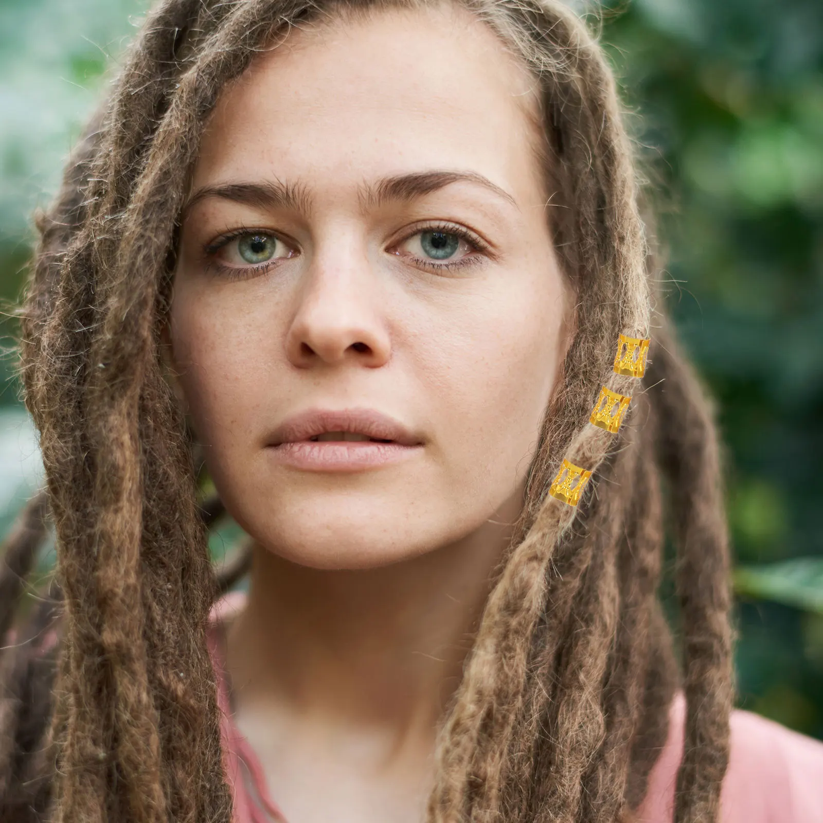 

Dreadlocks Hair Extensions Braiding Accessories Hoops Conch Christmas Tree Copper Gold Hair Jewelry Beads Braids Decorations