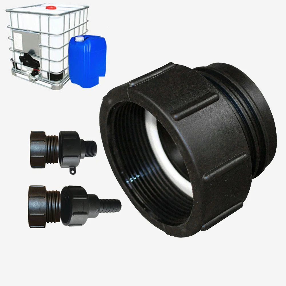 Adaptador IBC S60x6, conexión de salida de tanque, rosca fina de 2 pulgadas a conector de salida de tanque de hilo grueso, piezas de herramientas