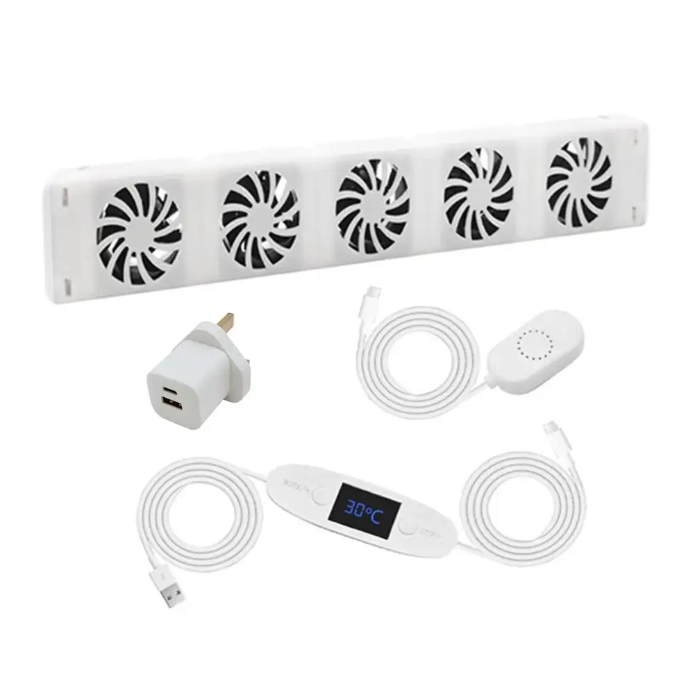 5 Fan Smart Heat Dissipation Fan Save Energy Noise Reduction High-End Version Magnetic Temperature Sensor Cooling Parts