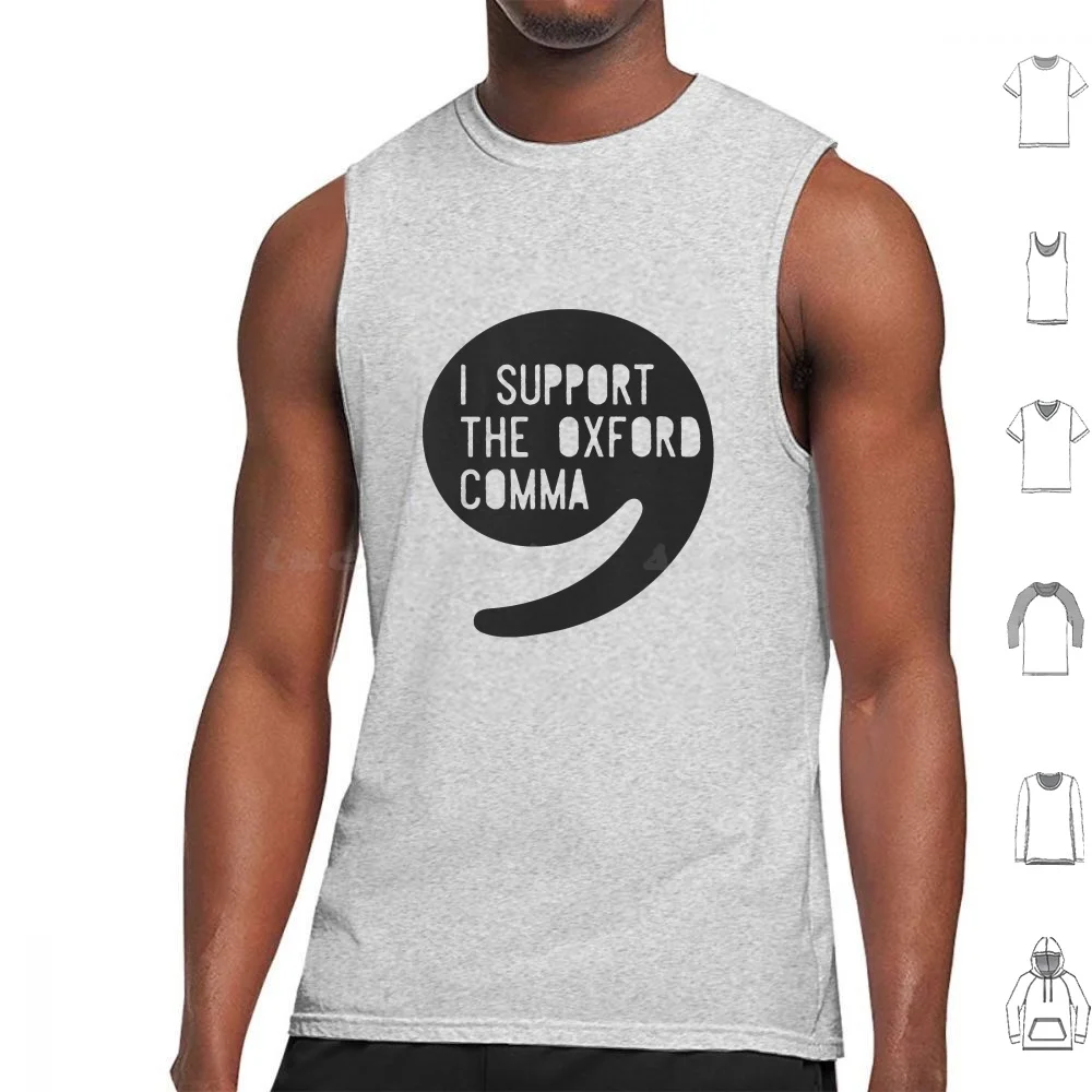 I Support The Tank Tops Print Cotton Literature Teacher Teach Teaching English Grammar Typography Funny Language School