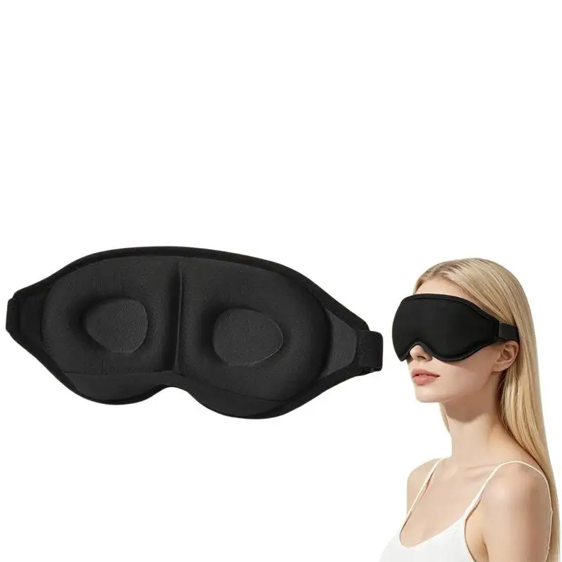 1 Stück 3D-Schlafmaske mit vollständiger Schattierung, die entspannend wirkt und keinen Druck ausübt. Weiche und atmungsaktive Schlafmaske zur Linderung von Augenmüdigkeit. – Detail 6