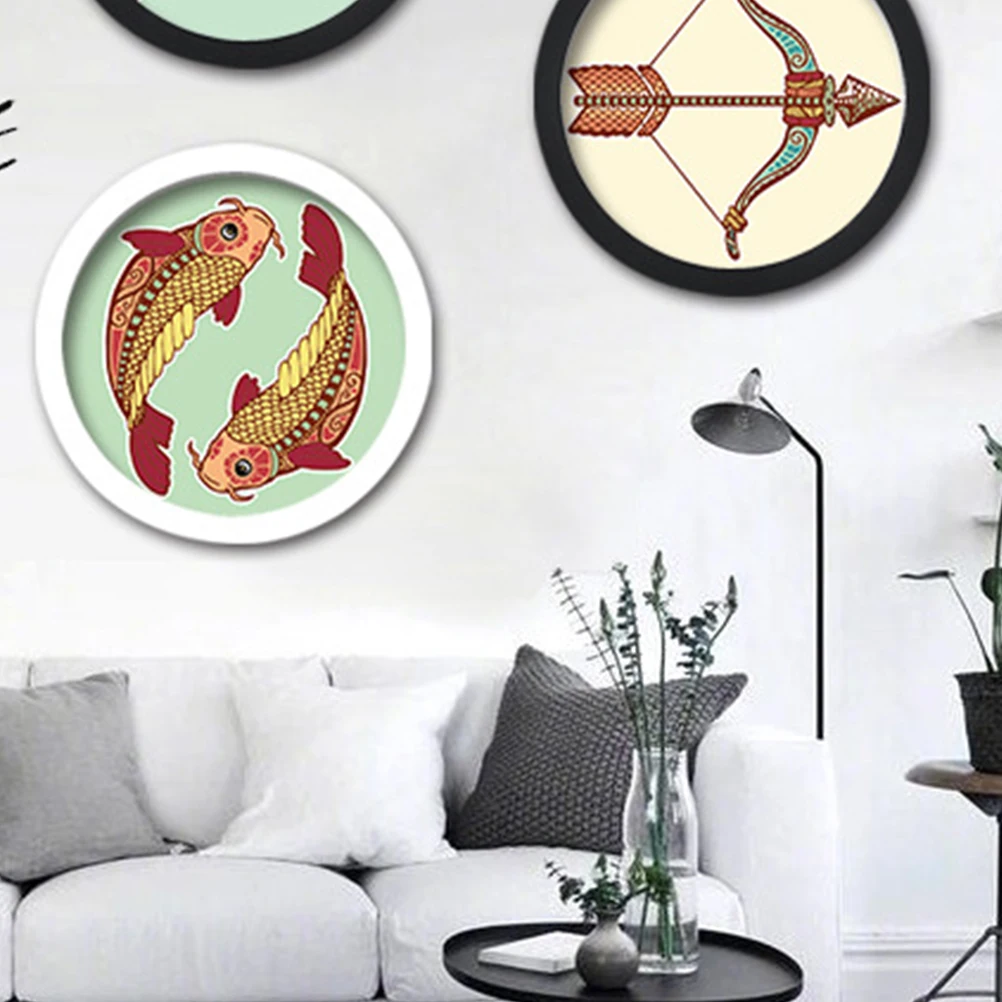 

Round Photo Frame Cross Stitch Hoops Embroidery Display Wall Decor Bedroom Living Room Craft Tool Hoop Gift Idea Adjustable