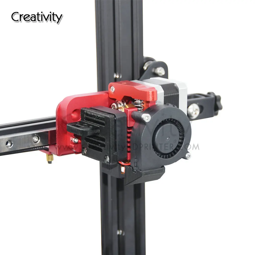 Eixo z duplo e eixo x mgn12c trilhos lineares kit de atualização com suporte fixo mk8 extrusora kit para ender 3 cr10