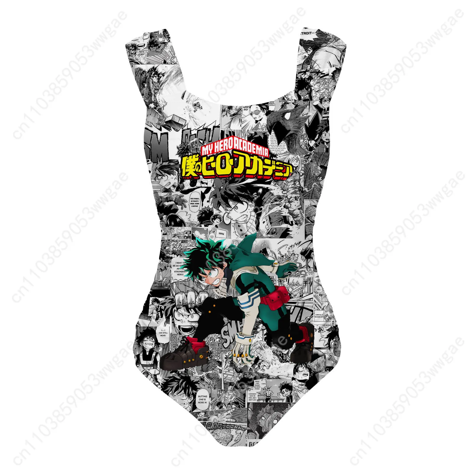 My Hero Academia One Piece Swimsuit Wide Strap Womens Bathing Suit Personalized Swimwear Beach Sexy Bikini Customized Beachwear