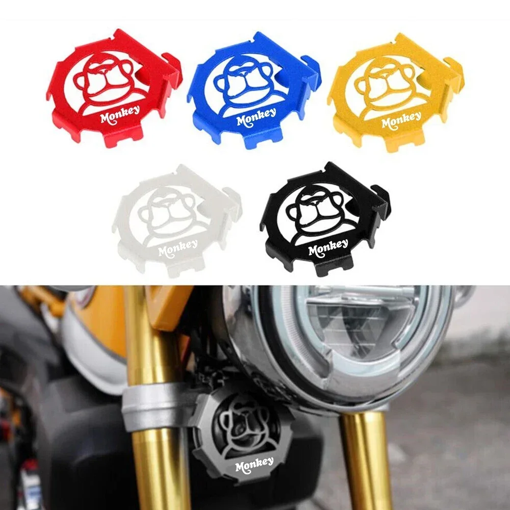 

Monkey LOGO Motorcycle CNC Laser Cut Horn Cover Guard Protector Plate For Honda Monkey 125 2018 2019 2020 2021 2022 2023 2024