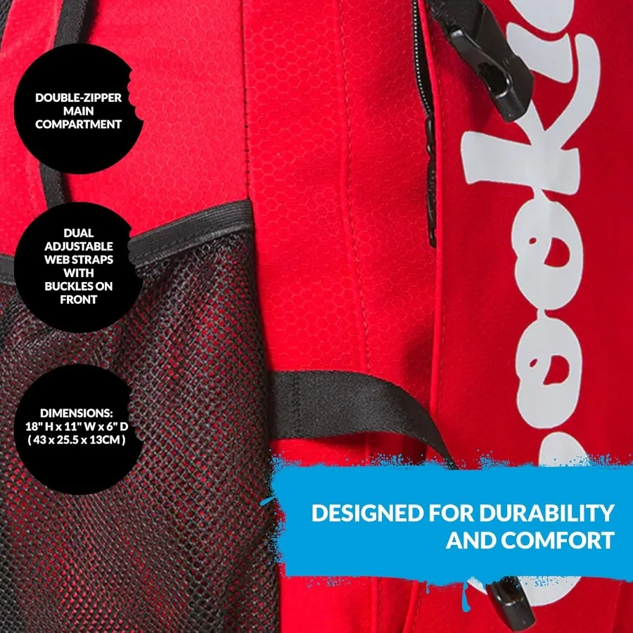 حقيبة ظهر من النايلون غير القياسي من COOKIES حقيبة متينة مقاومة للتمزق مع سحابات شديدة التحمل وجيوب جانبية شبكية قابلة للتعديل Str #3