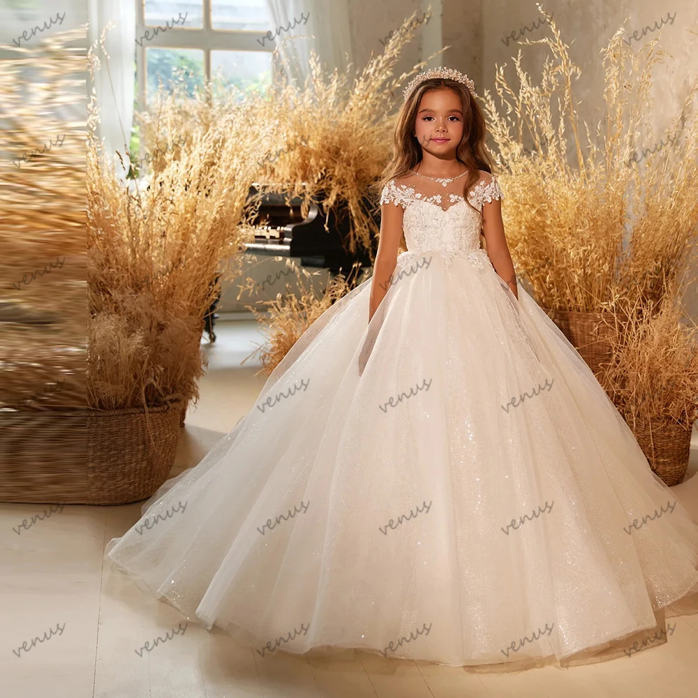 

Simple Ball Flower Girl Dresses فساتين للمناسبات الخاصة Floor-Length Princess Birthday Dress Customized Vestidos De Novia 2026