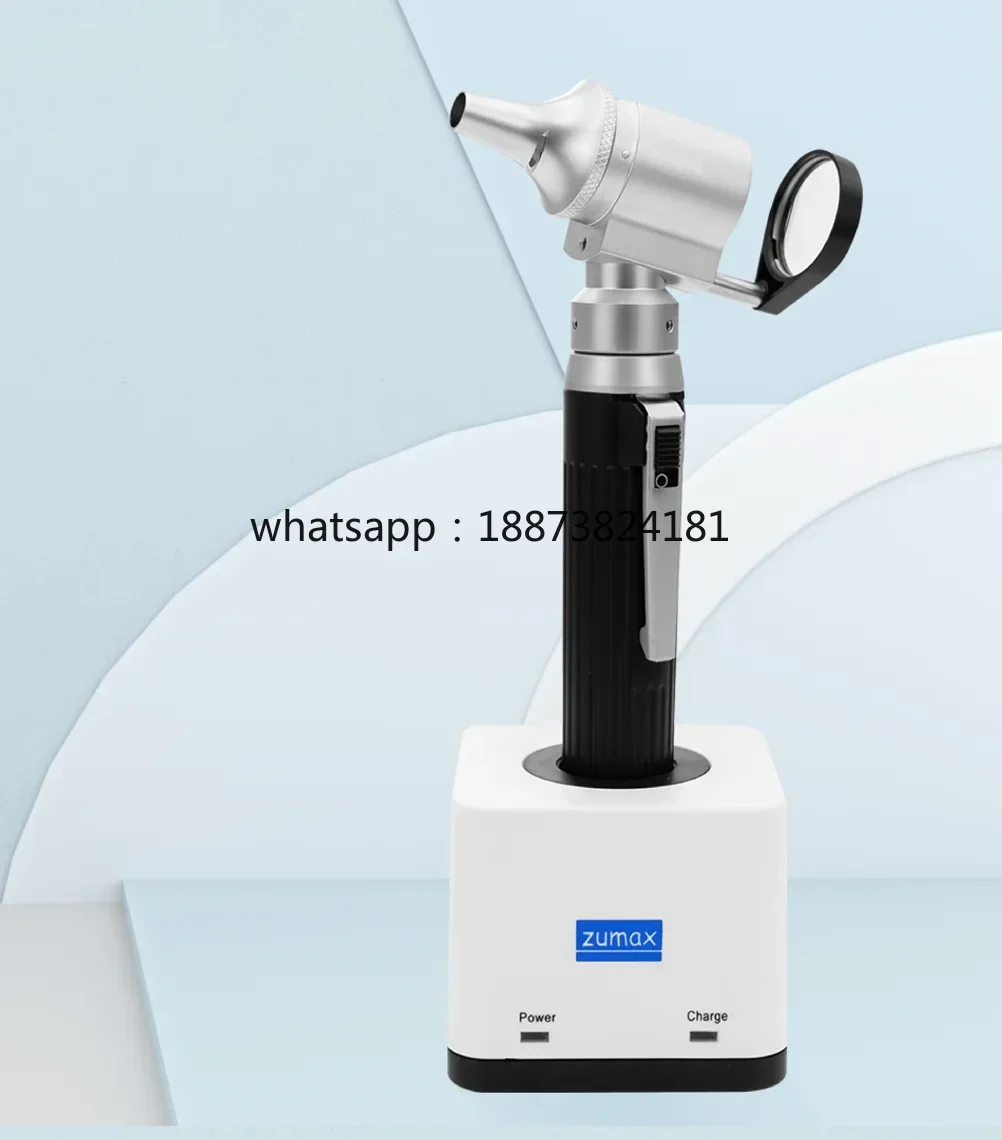 High Quality Open ENT Otoscope with Plastic Lithium Handle Cell Handle LED Wall Mount Otoscope  fast shipping