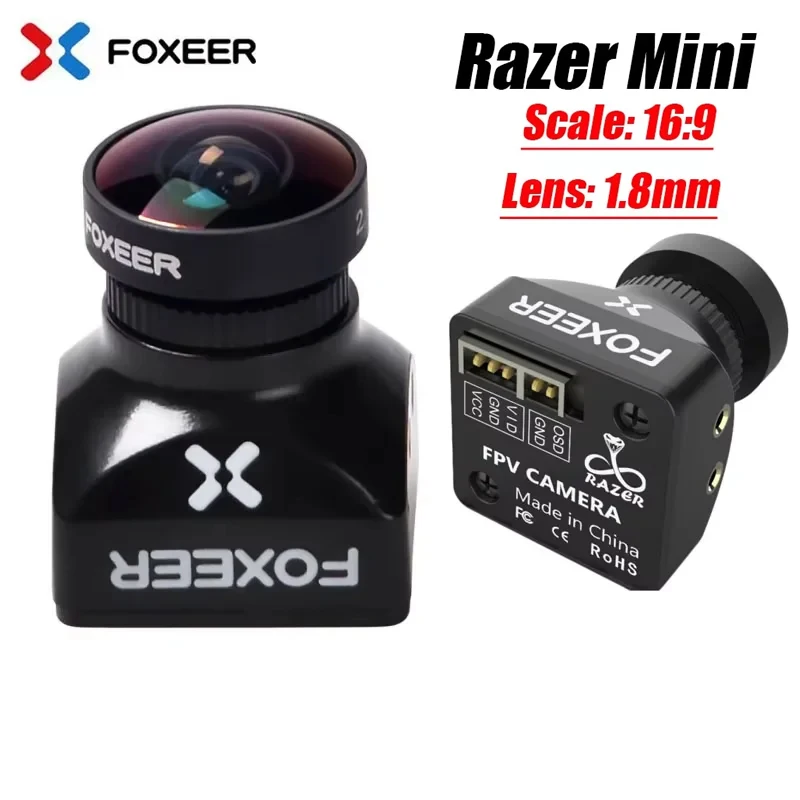 ﻿ Foxeer Razer Mini PICO 1200TVL PAL/NTSC 16:9 FPV Camera For FPV Racing Drone Upgrade Version