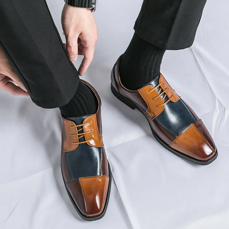 Heren Jurk Schoenen Britse Stijl Mode Slip Op Loafers Heren Grote Maat 48 Man Brogue Schoenen Klassieke Business Schoenen Casual Formal Le