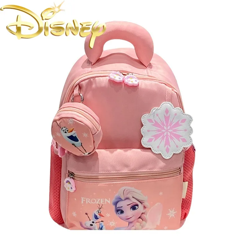 

Disney Princess New Girls Schoolbag Cartoon Children Backpack High Quality Fashion Kindergarten Backpack Cartoon Lightweight