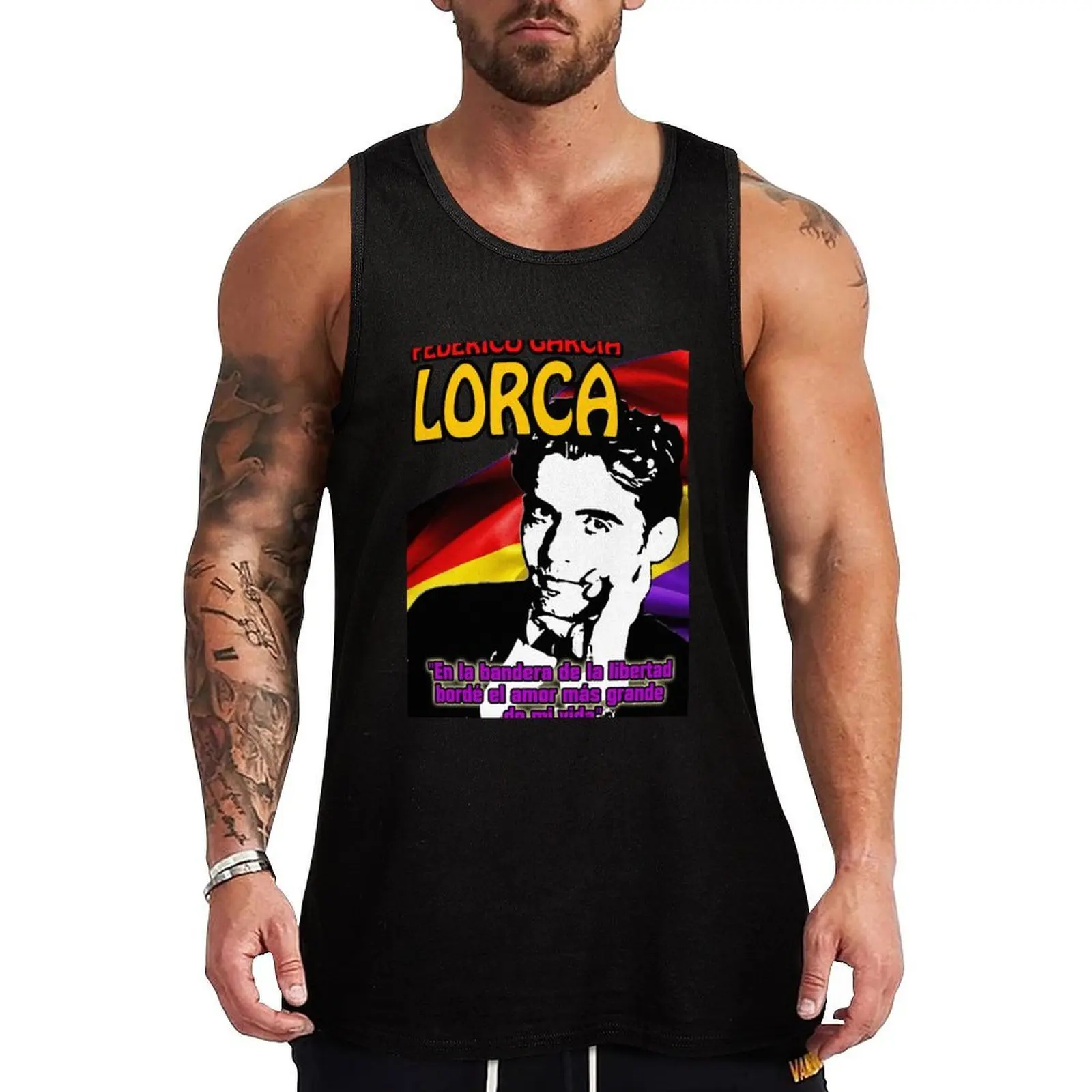 

FEDERICO GARCIA LORCA Tank Top gym accessories men Top gym Men's gym