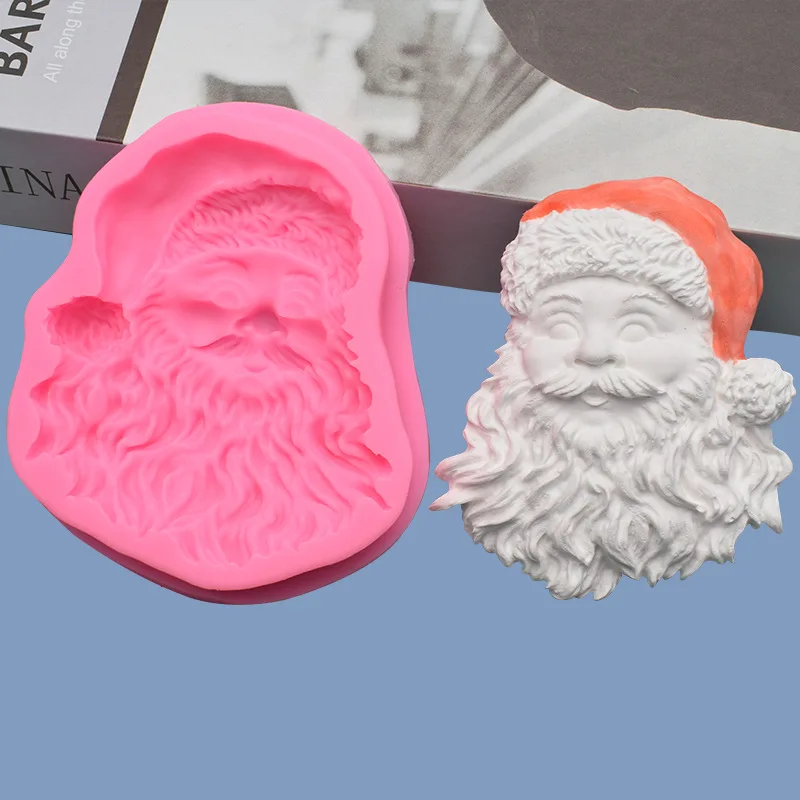 Santa Claus Hat Fondant Silicone Mold Chocolate Fondant DIY Baking Mold Cake 2023 Christmas Decorating Tools Moldes De Silicona