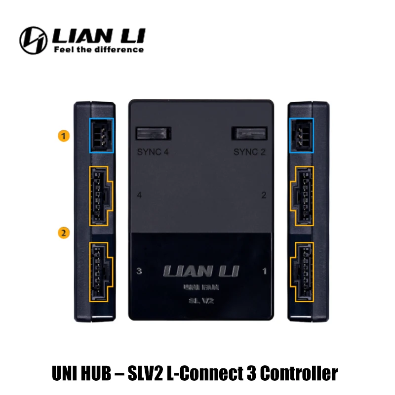طقم وحدة التحكم LIAN LI SL120 V2، UNI Fan HUB – SLV2 يدعم L-Connect 3