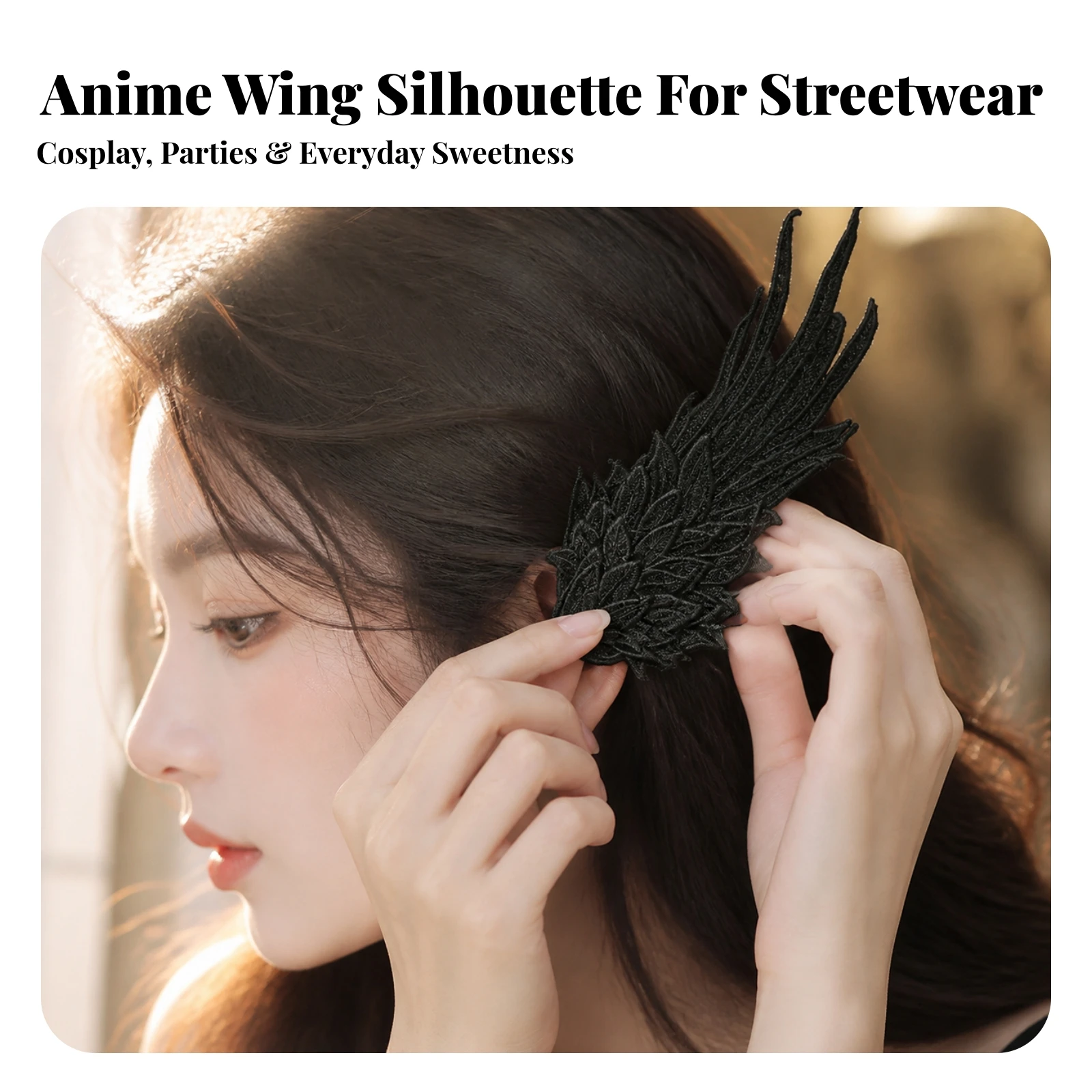 Angel Wing Hair Clips Feathered Duckbill Hair Clips with Wings Angel Wing Barrettes Adorable Winged Hairpins Soft for Cosplayers
