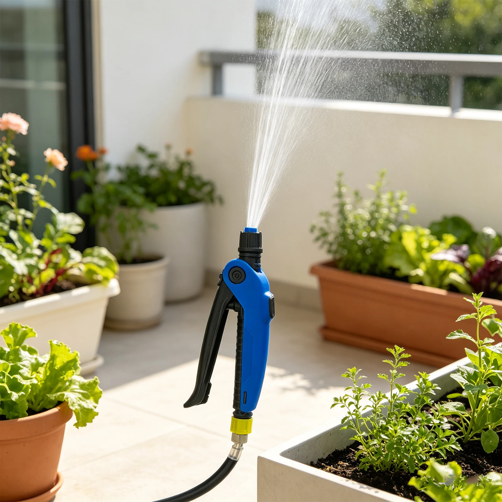 High Pressure Water Sprayer Non-Slip Handle Auto Tinting Backpack Washing Gun Multi-Purpose for Car Detailing Film Application