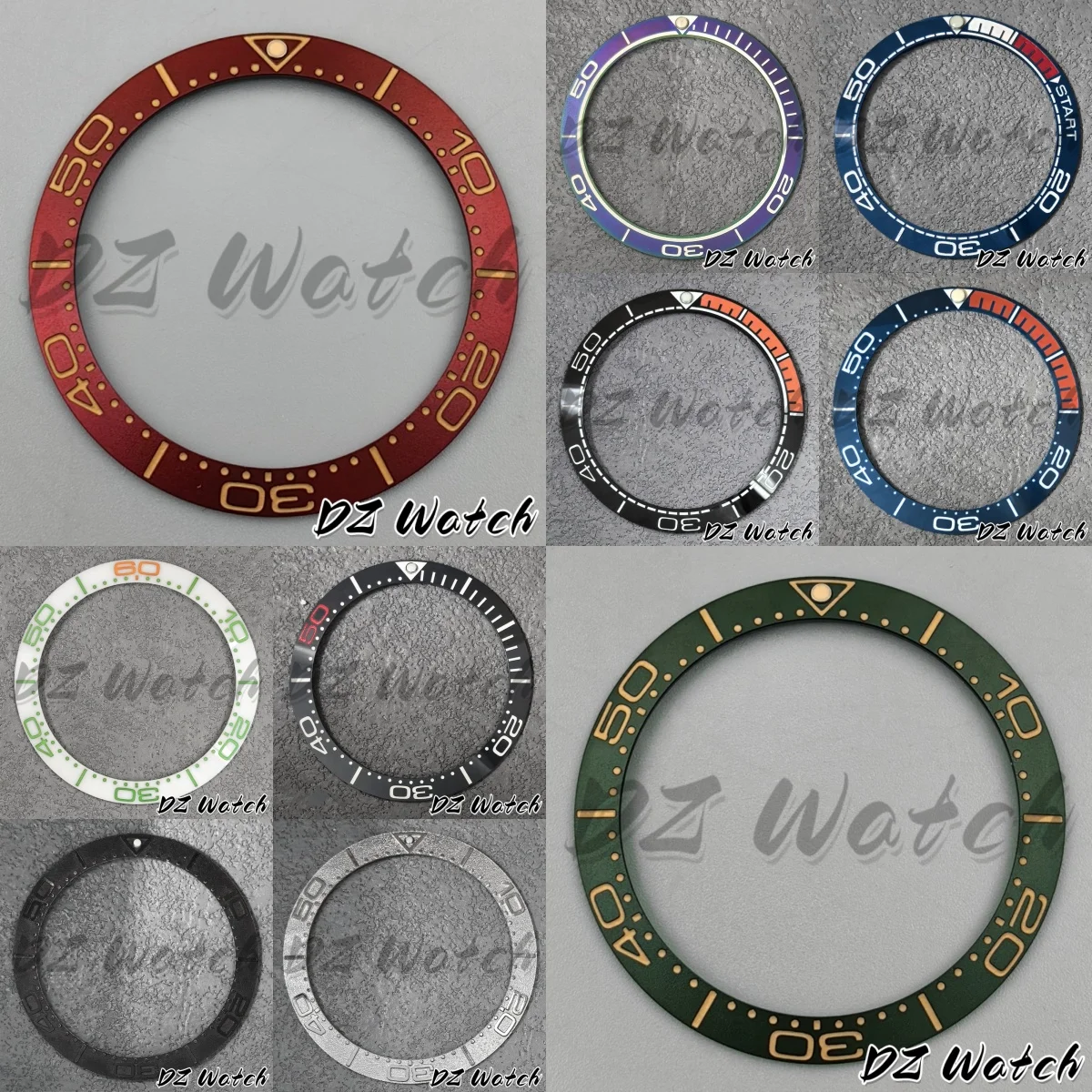 

DZ Vintage 38 мм бордовый красный ретро зеленый ободок для часов алюминиевое кольцо розовое золото указатель подходит для корпуса 41 мм аксессуары для часов запасные части