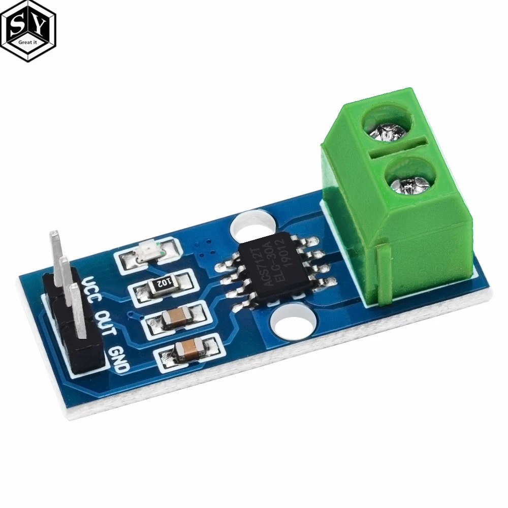 1PCS  ACS712 5A 20A 30A  Range Hall Current Sensor Module ACS712 Module For Arduino 5A 20A 30A