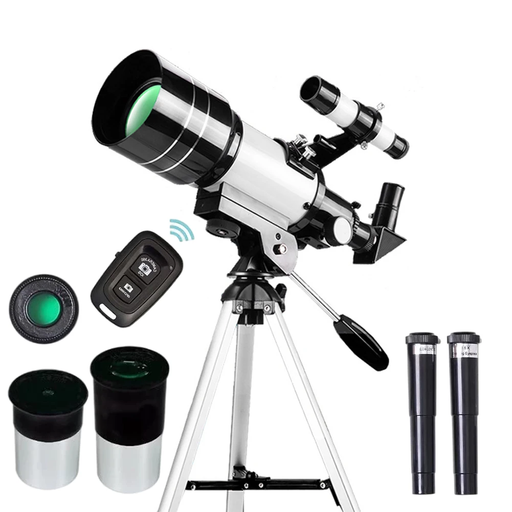 Telescope for Adults&Kids 300mm Portable Telescope 15X-150X Astronomical Refracting Telescope Astronomy Beginners Gifts