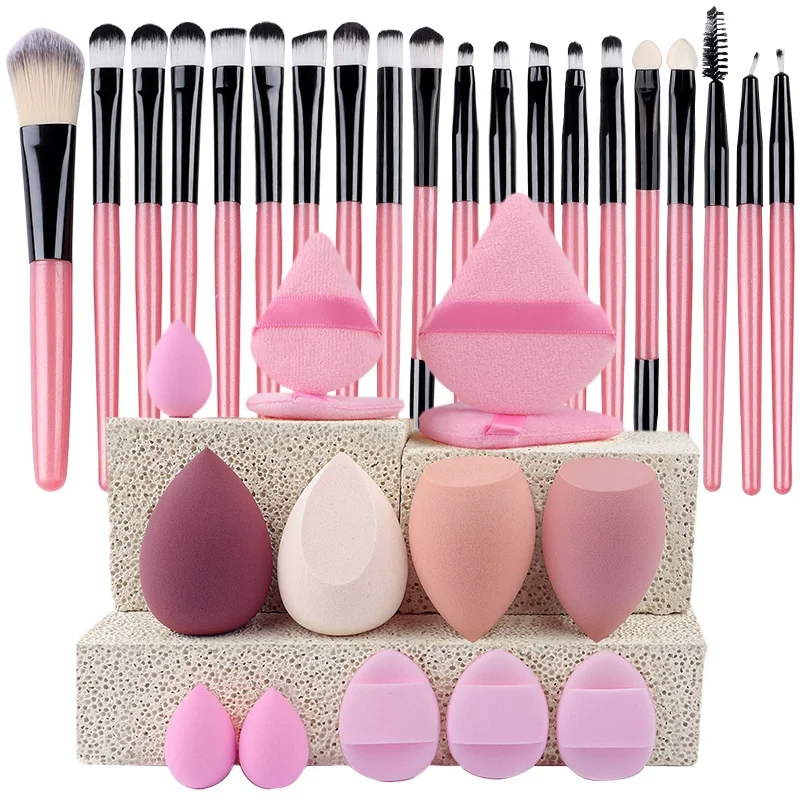 20-teiliges Make-up-Pinsel-Set für Eyeliner, Rouge, Augen und Foundation, Komplettes Set für Gesichts- und Lidschatten-Anwendung