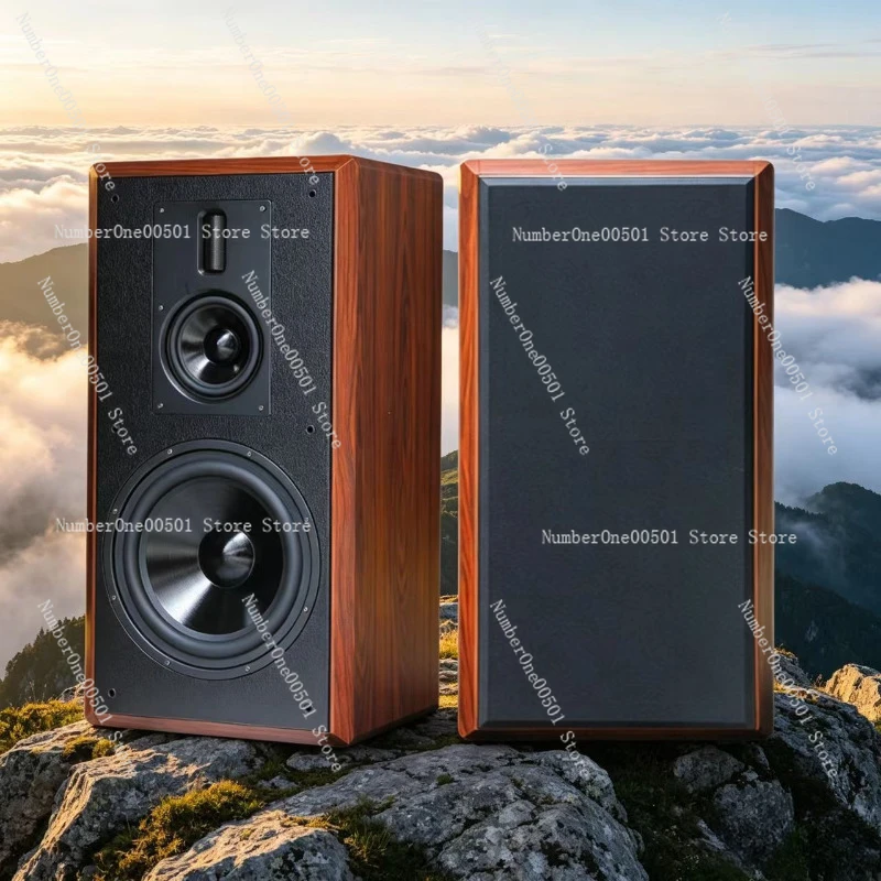 

12 Inch 3 Way Floorstanding HiFi Speakers Wooden Passive 2 0 Home High Fidelity Audio