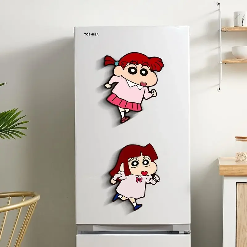 CrayonShin Chan Refrigerator Sticker Magnet Cute Personalized Decoration Magnetic Refrigerator Decoration Model Cartoon Series