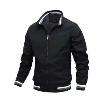 Men Windbreaker Jacket White Casual Jacket Fashion Men Outdoor Waterproof Sports Coat Spring Summer Bomber jacket Men Clothing 4