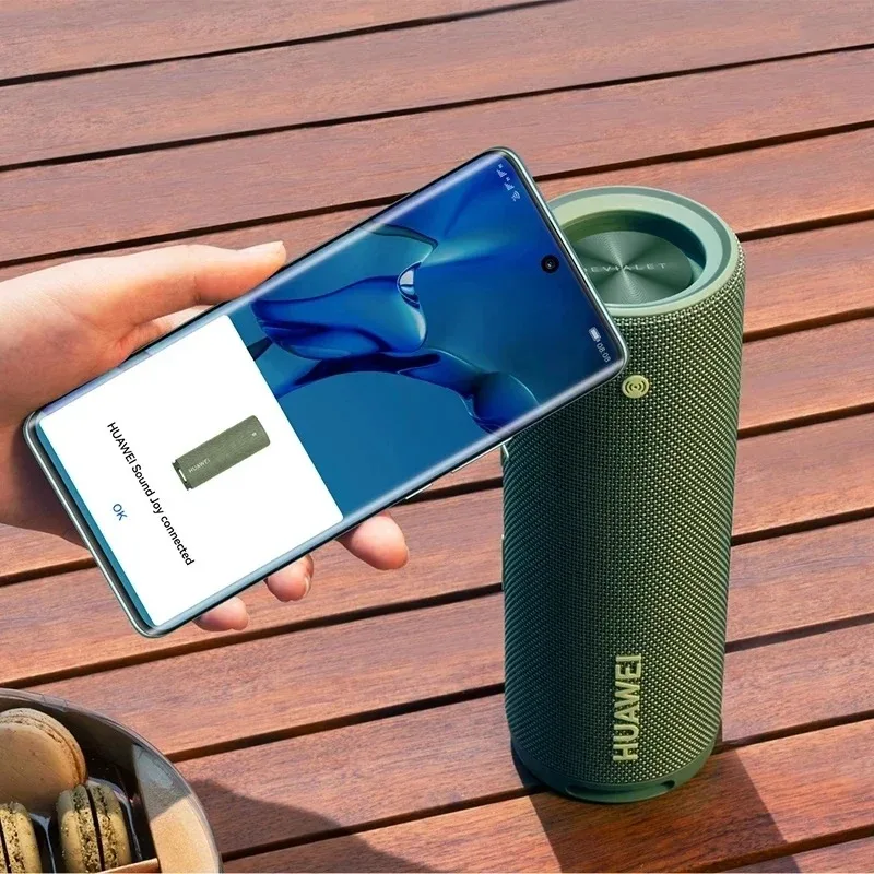 هواوي ساوند جوي مكبر صوت بلوتوث مكبرات صوت خارجية محمولة ذكية باس مزدوجة ستيريو لاسلكية عمر البطارية 26 ساعة