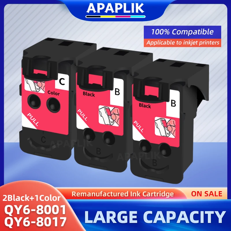 APAPLIK QY6 8001 8017 Print Head Cartridge For Canon Pixma G4110 G4100 G3110 G3100 G2110 G2100 G1110 G1100 Printer CA91 CA92