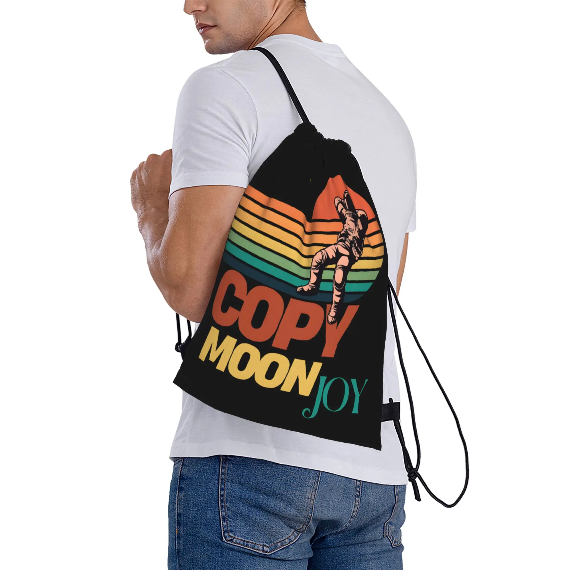 Copy Moon Joy Backpack  Foldable YSK Fashion Sports Design Sackpack String Bags