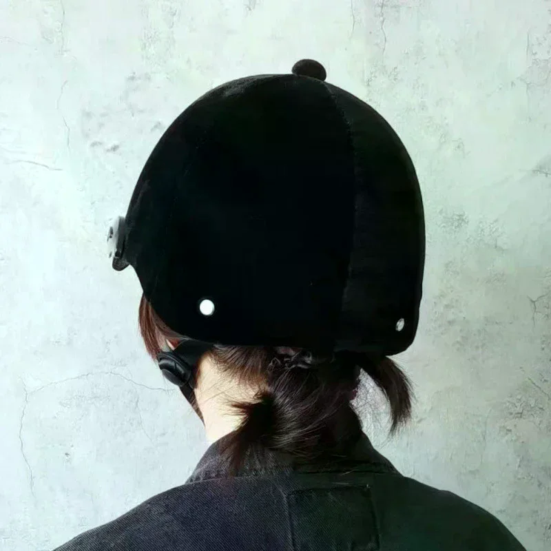 Horse Riding Helmet Professional Unisex Classic Horse Riding Cap Protective Gear Outdoor Adjustable Sports Equestrian Hat Cap