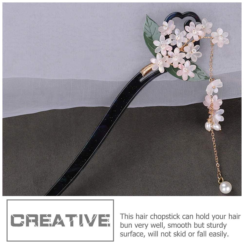 

Шпилька-палка, винтажные аксессуары для волос для девочек, гладкая, прочная, женская булочка для волос, палочка для еды, металлический ацетат, формальный стиль