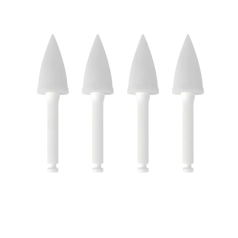 

25Pcs Dental Mounted Silicone Polishers Latch Type RA Shank Contra Angle Rubber Grinding Burs for Composite Resin Finishing