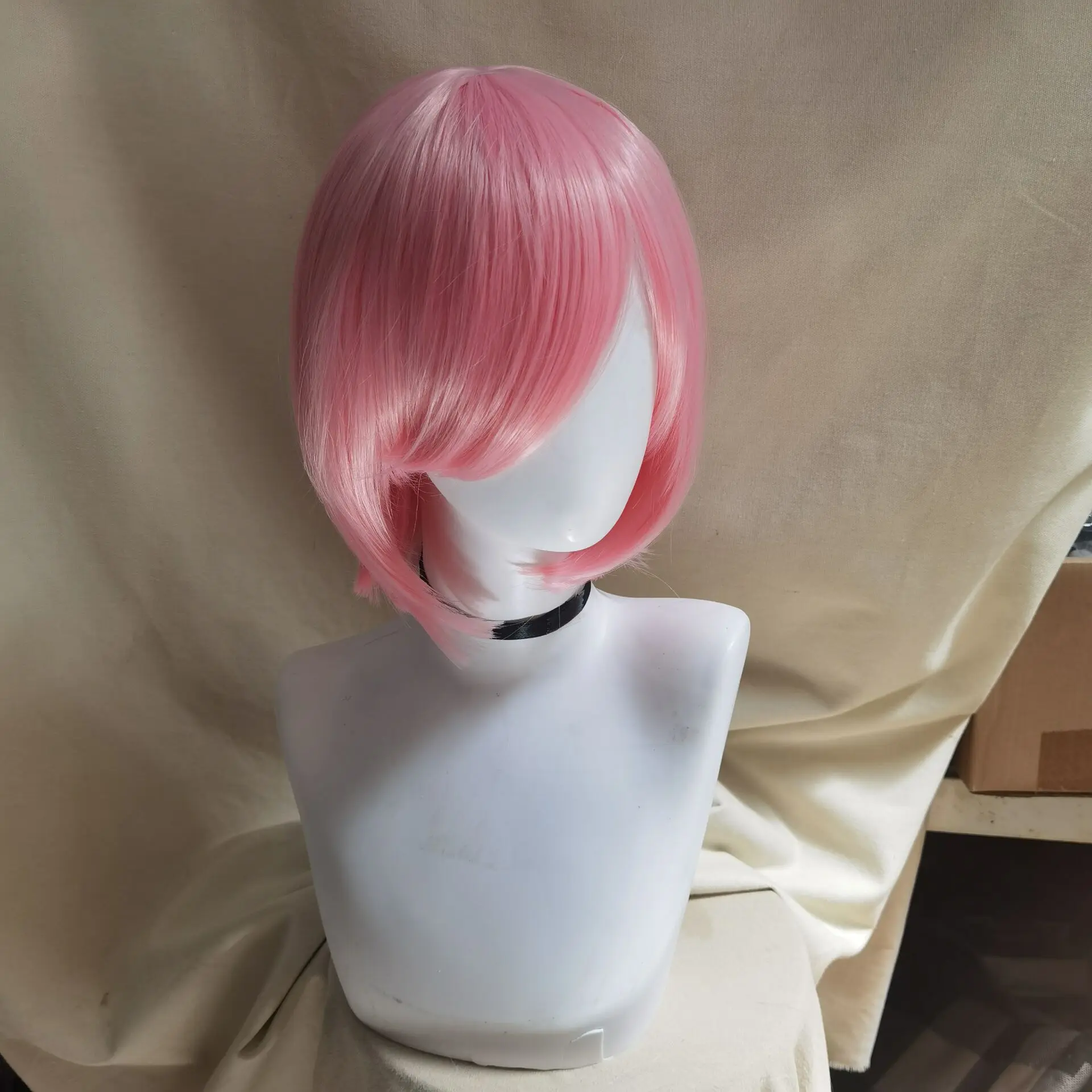 Perruques Courtes Droites Roses pour Cosplay, Costume Haikyuu pour Hommes, Anime Harlot Sakura, Perruques de Cheveux de ixDouces