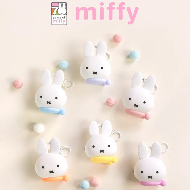 Porte-monnaie portable en silicone Miffy Rabbit, boîte mystère, cadeaux, figurines d'anime, objets de collection