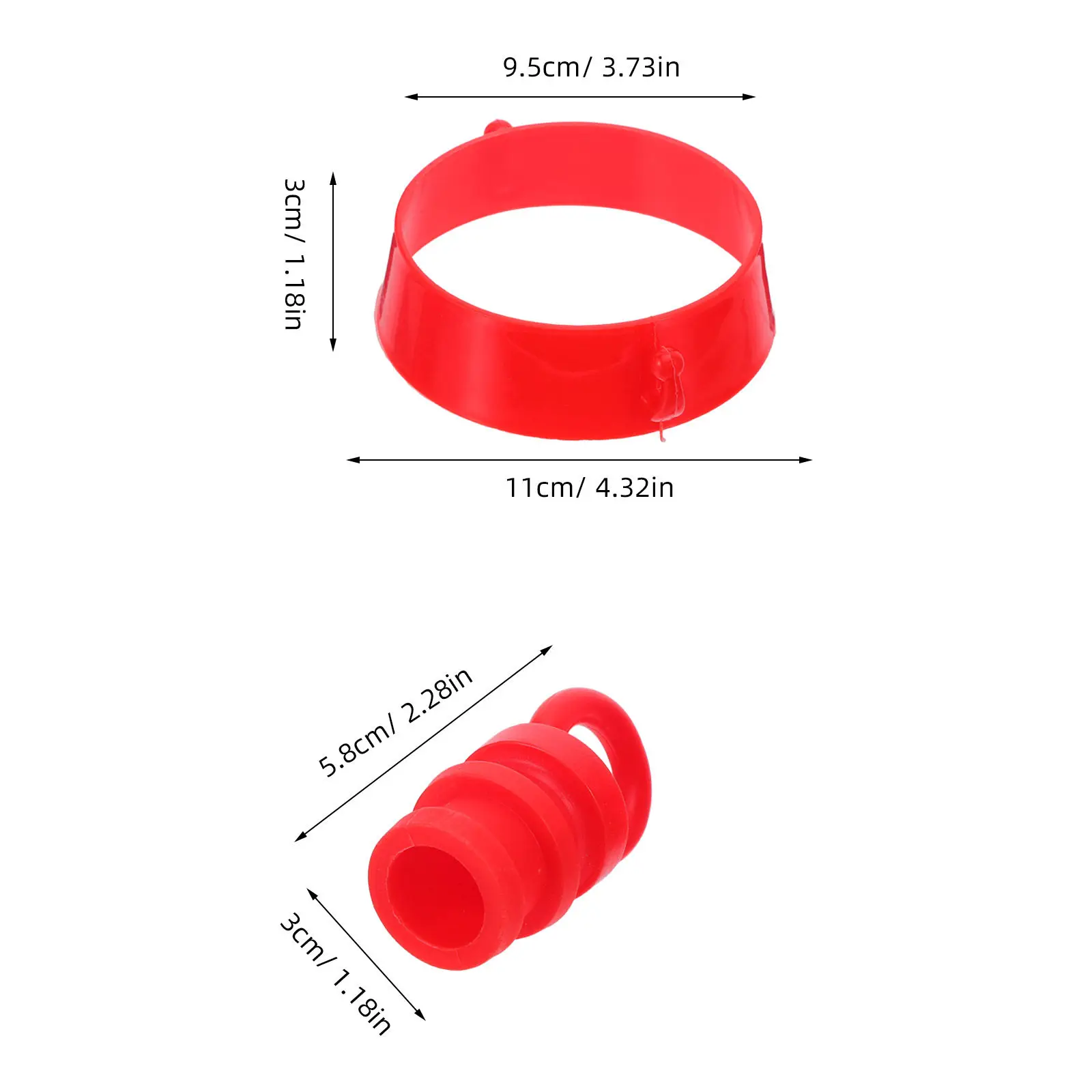 1Set Plastic Cone Chain Connector Kit Robust Traffic Cone For Construction Worker Road Collar Parking Barrier