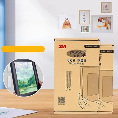 Imagen 2 del producto 32 Uds. 3M Command tiras para colgar cuadros sin daños marco, colgador de cuadros y tiras para decoración mediana y pequeña